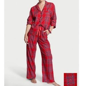 Victoria's Secret Flannel Long PJ Set
